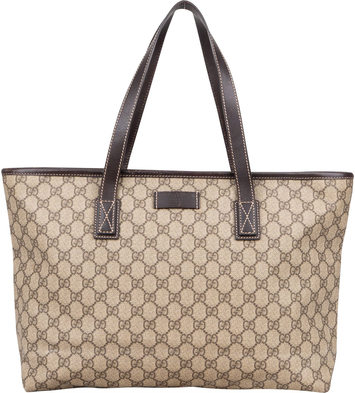 Gucci Gucci GG Supreme Monogram Handbag Bruin