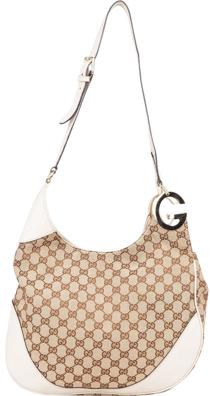 Gucci Gucci GG Monogram G Crossbody Bag Bruin