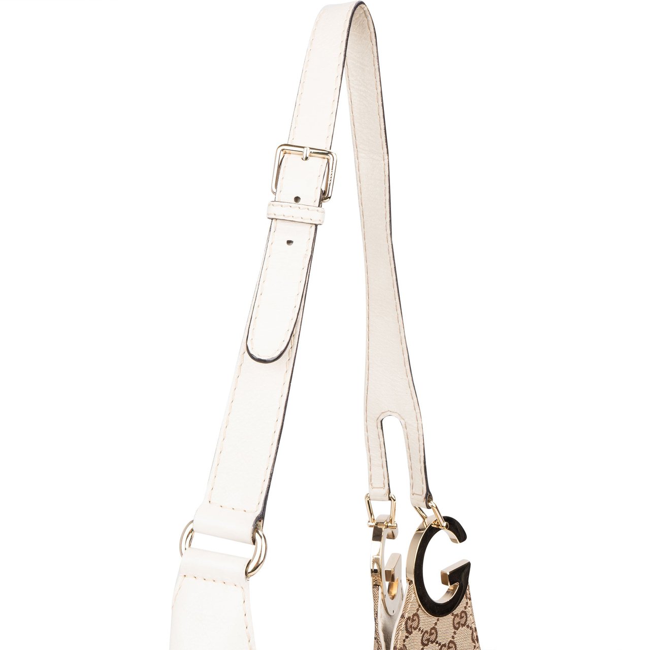 Gucci Gucci GG Monogram G Crossbody Bag Bruin