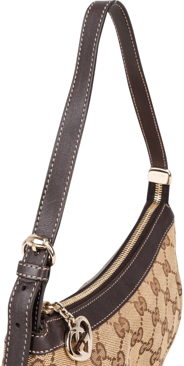 Gucci Gucci GG Monogram Heart Handbag Bruin