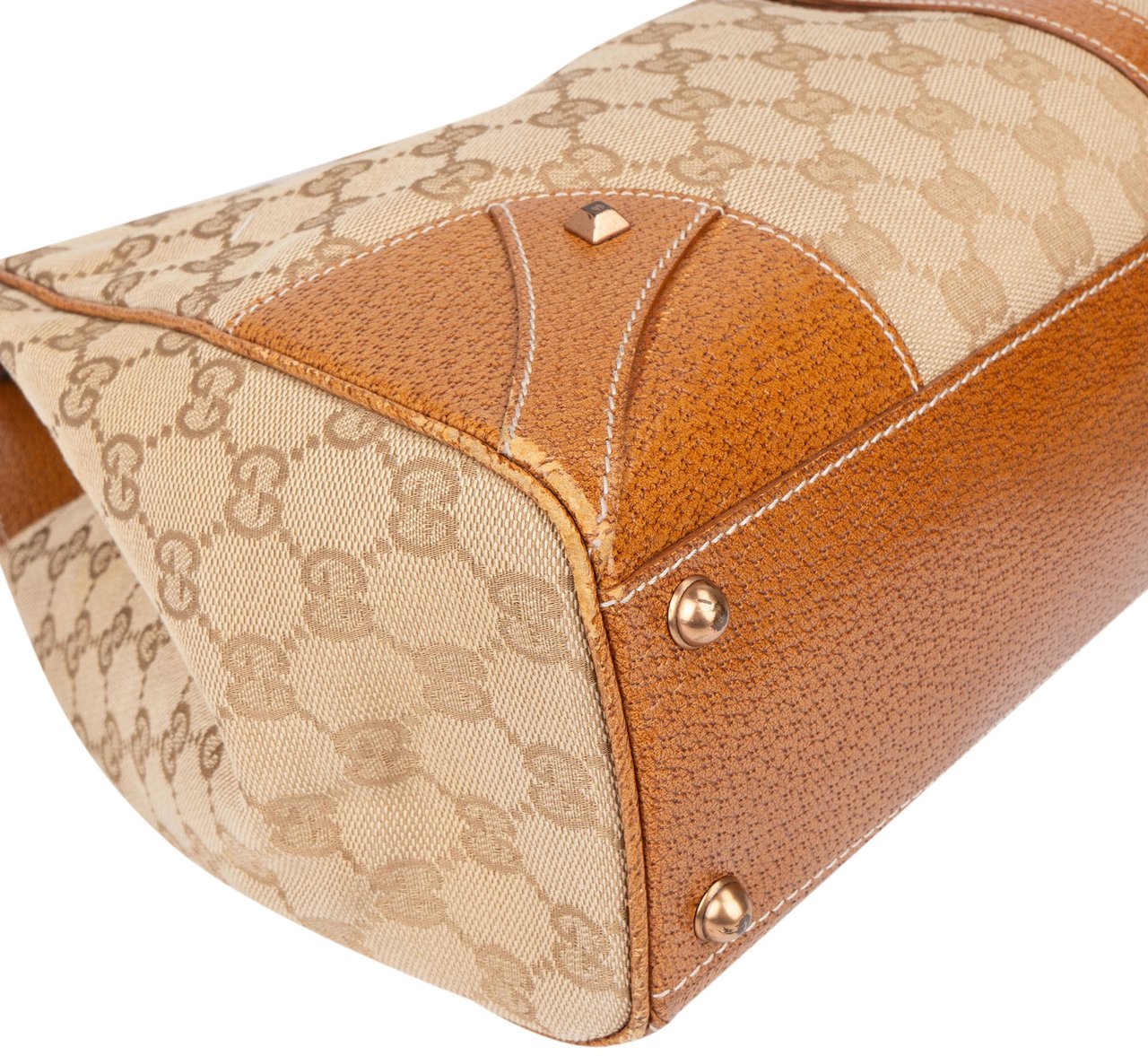 Gucci Gucci GG Monogram Jackie Handbag Bruin