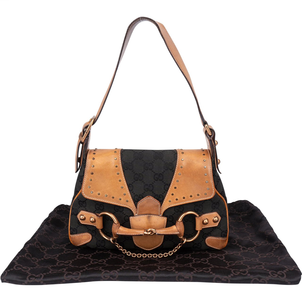 Gucci GG Monogram Horsebit Tom Ford Handbag Zwart