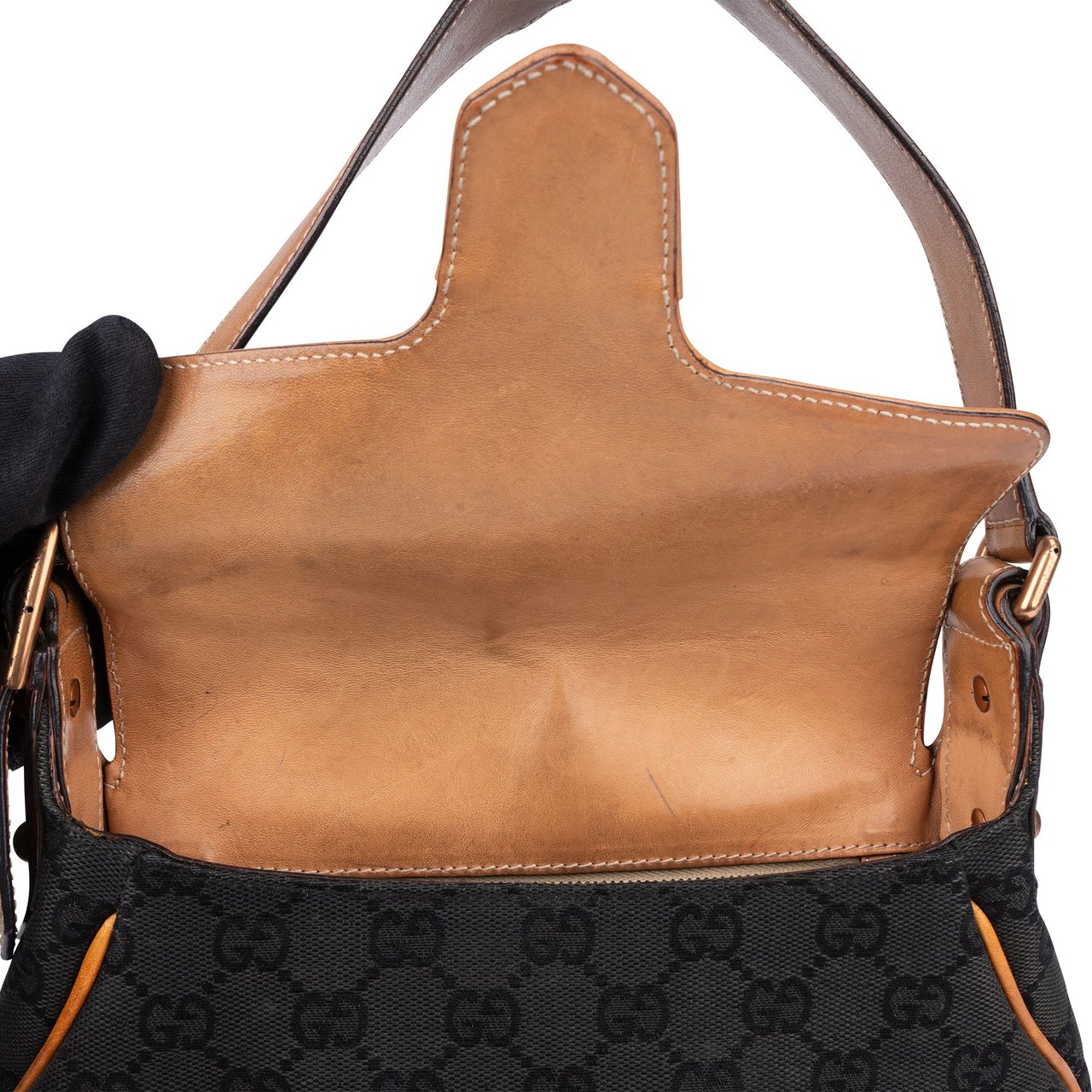 Gucci GG Monogram Horsebit Tom Ford Handbag Zwart