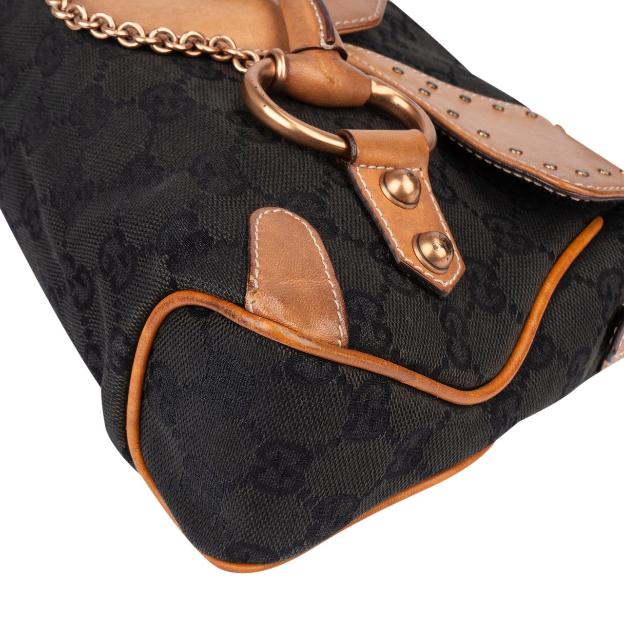 Gucci GG Monogram Horsebit Tom Ford Handbag Zwart