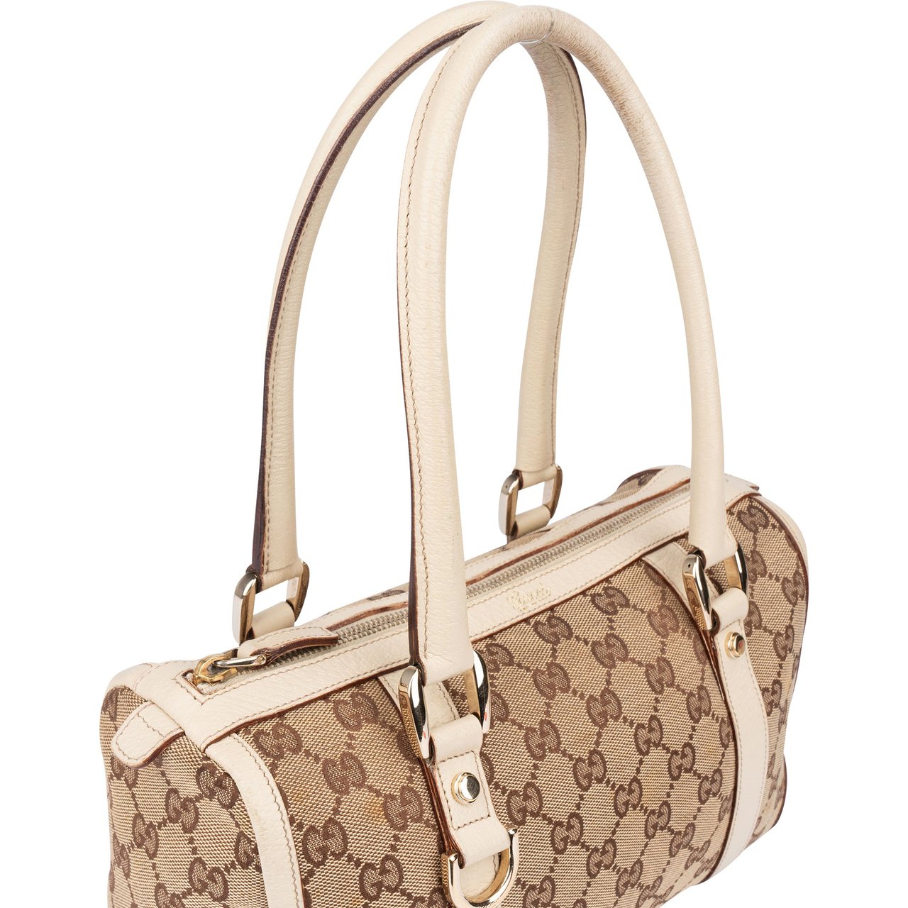 Gucci Gucci GG Monogram Abbey Handbag Bruin