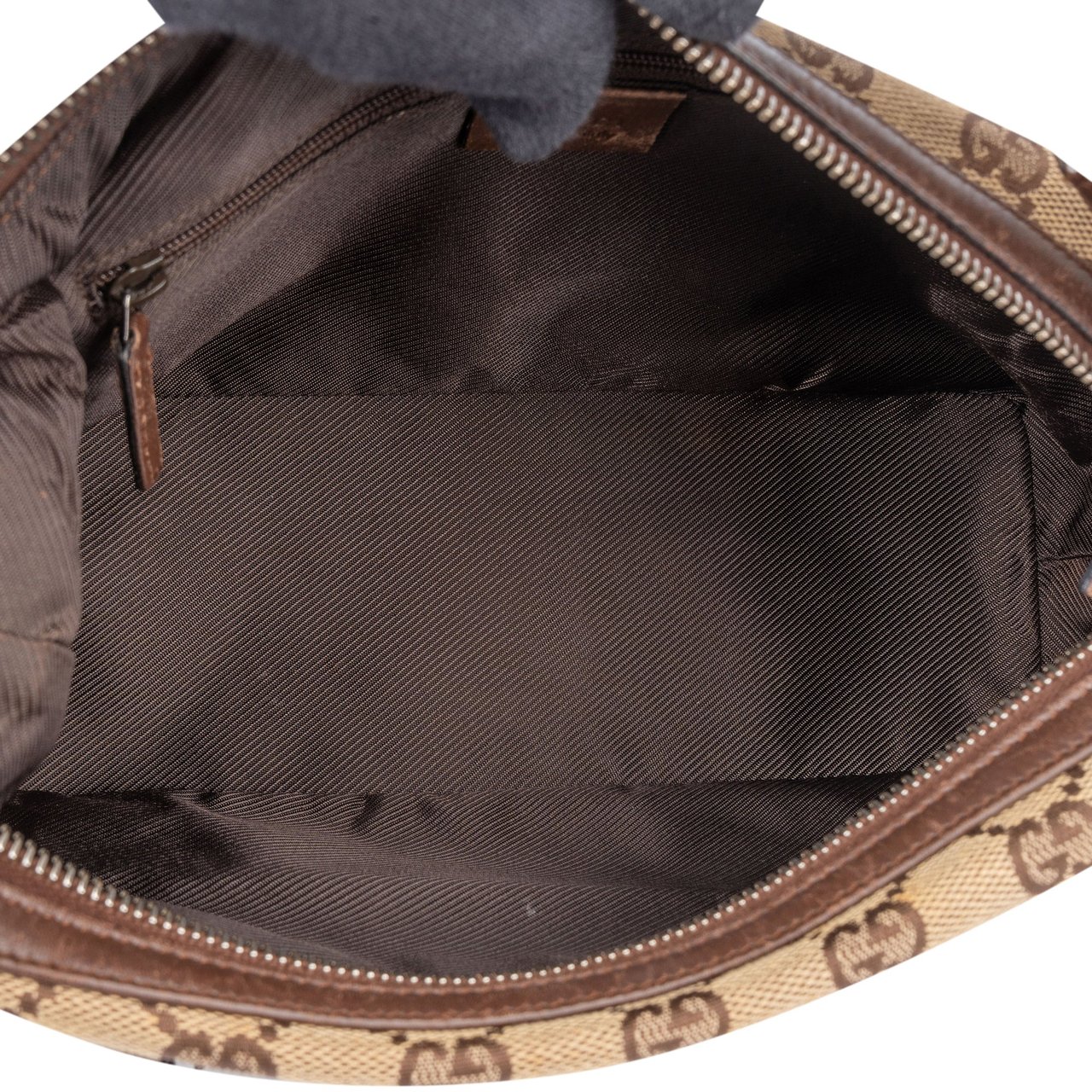 Gucci Gucci GG Monogram Clip Shoulder Bag Bruin