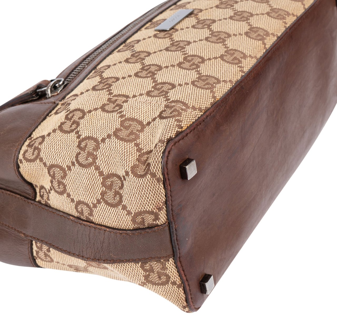 Gucci Gucci GG Monogram Clip Shoulder Bag Bruin