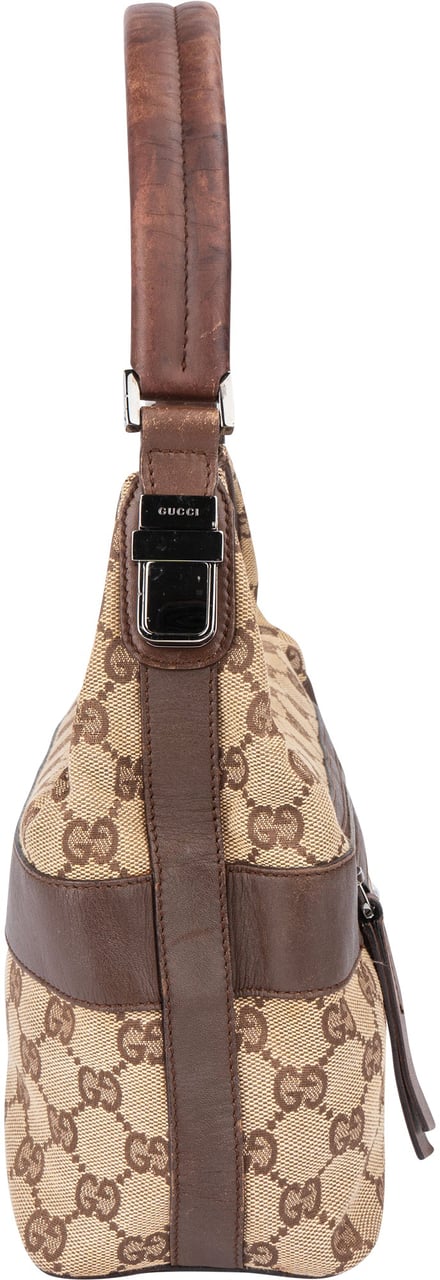 Gucci Gucci GG Monogram Clip Shoulder Bag Bruin
