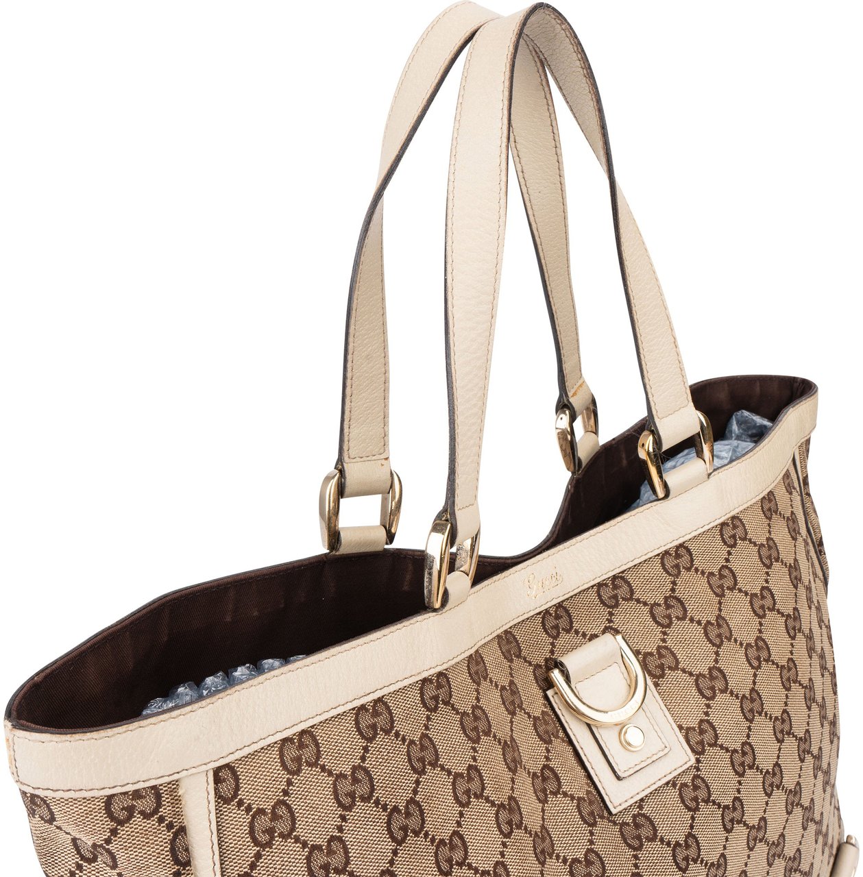 Gucci Gucci GG Monogram Abbey Handbag Bruin