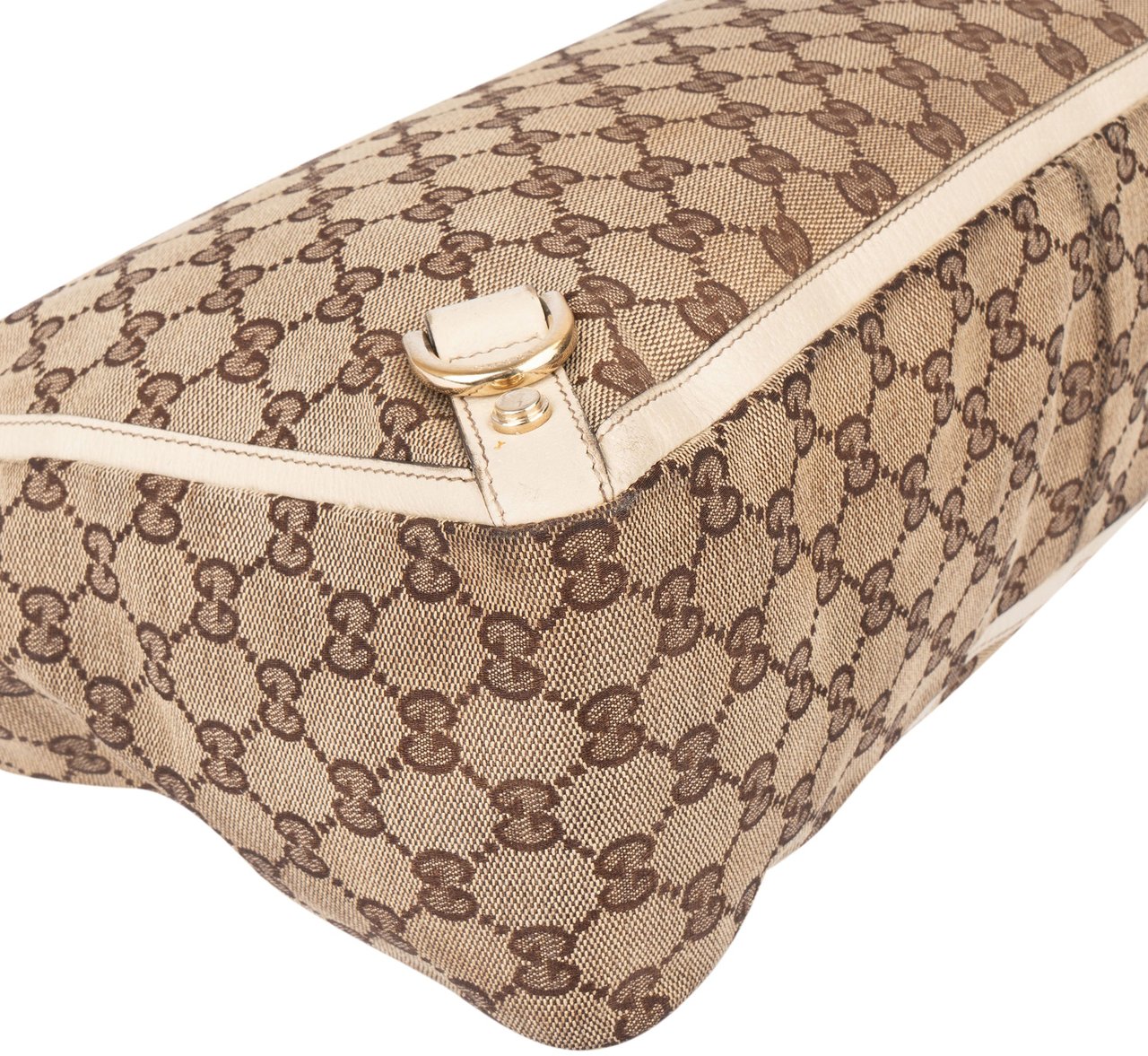 Gucci Gucci GG Monogram Abbey Handbag Bruin