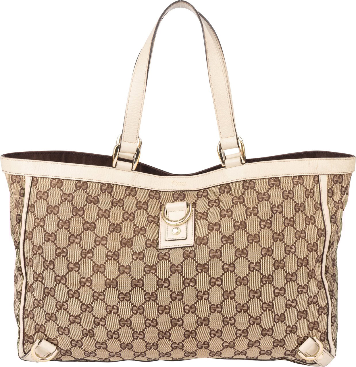 Gucci Gucci GG Monogram Abbey Handbag Bruin