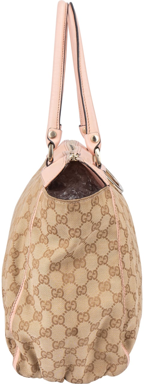 Gucci Gucci GG Monogram Abbey Handbag Beige