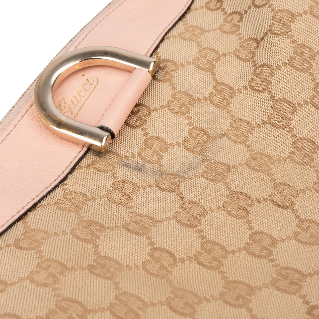 Gucci Gucci GG Monogram Abbey Handbag Beige