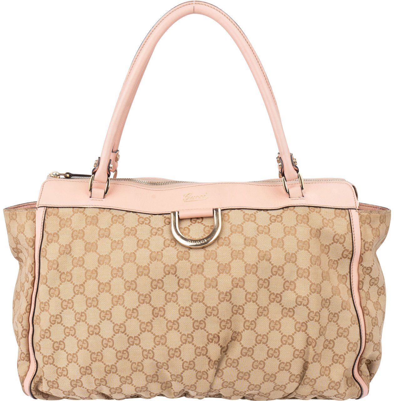 Gucci Gucci GG Monogram Abbey Handbag Beige