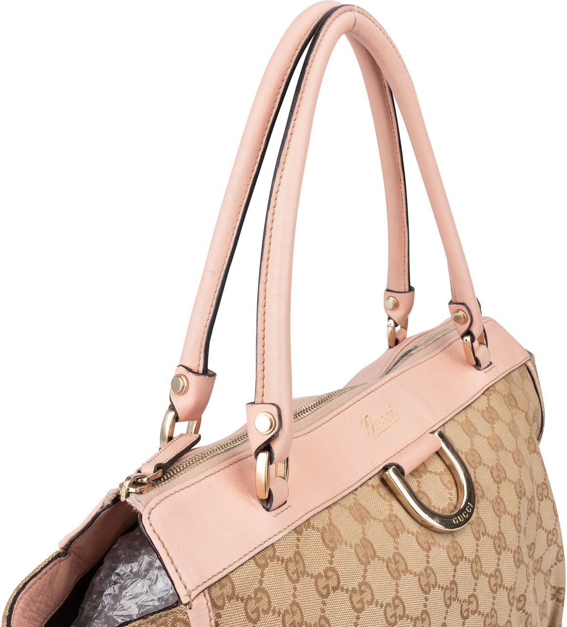 Gucci Gucci GG Monogram Abbey Handbag Beige