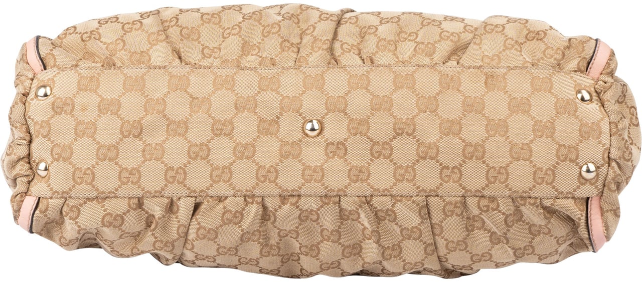 Gucci Gucci GG Monogram Abbey Handbag Beige