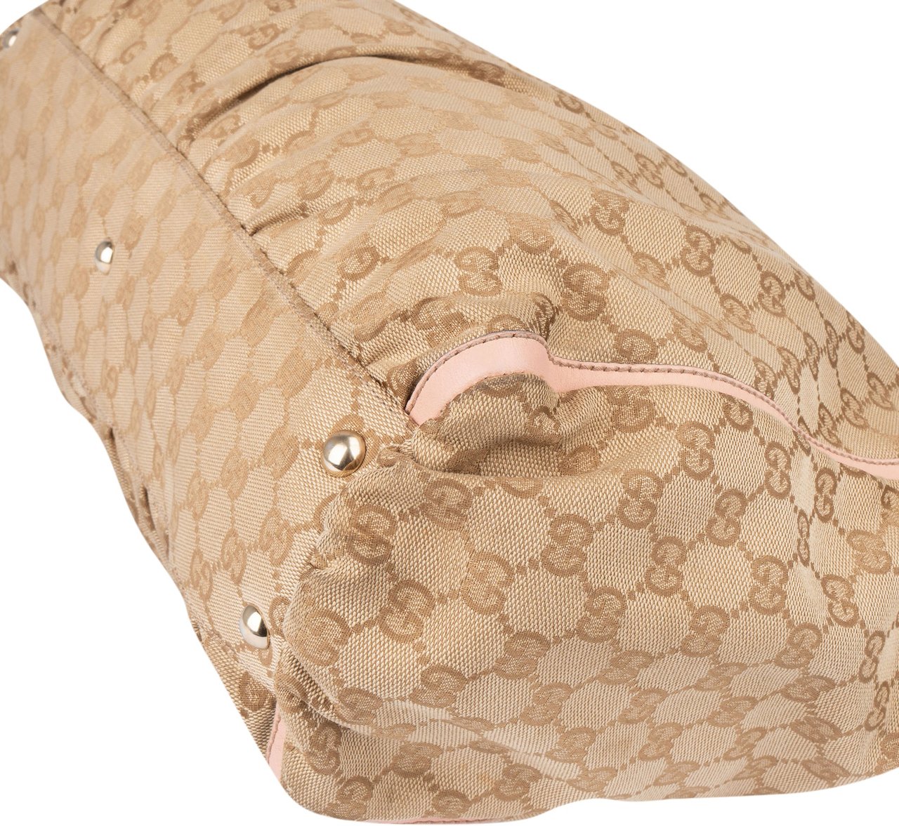 Gucci Gucci GG Monogram Abbey Handbag Beige