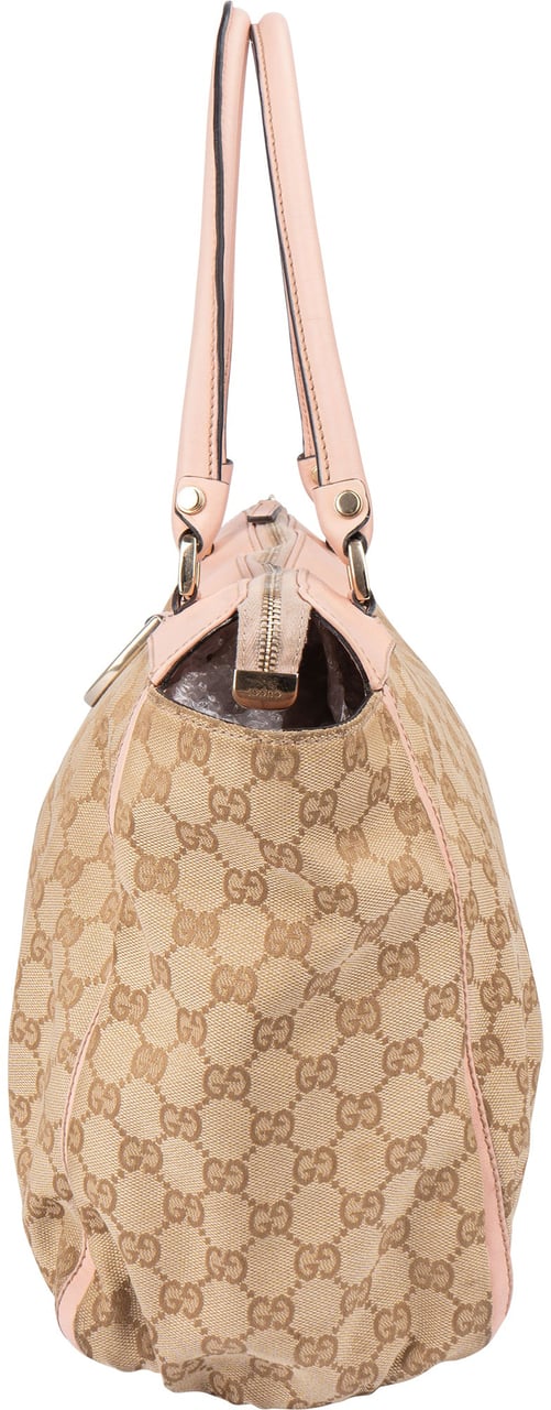 Gucci Gucci GG Monogram Abbey Handbag Beige