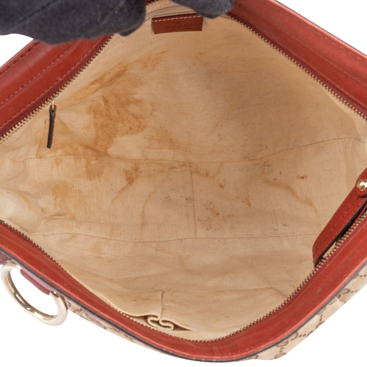 Gucci GG Monogram Sukey Crossbody Bag Bruin