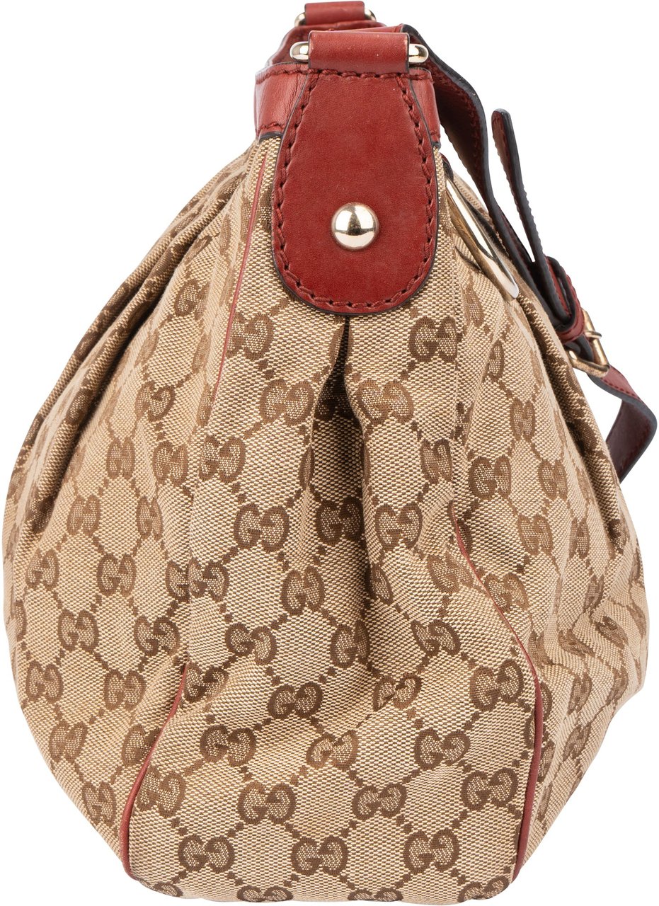 Gucci Gucci GG Monogram Sukey Crossbody Bag Bruin