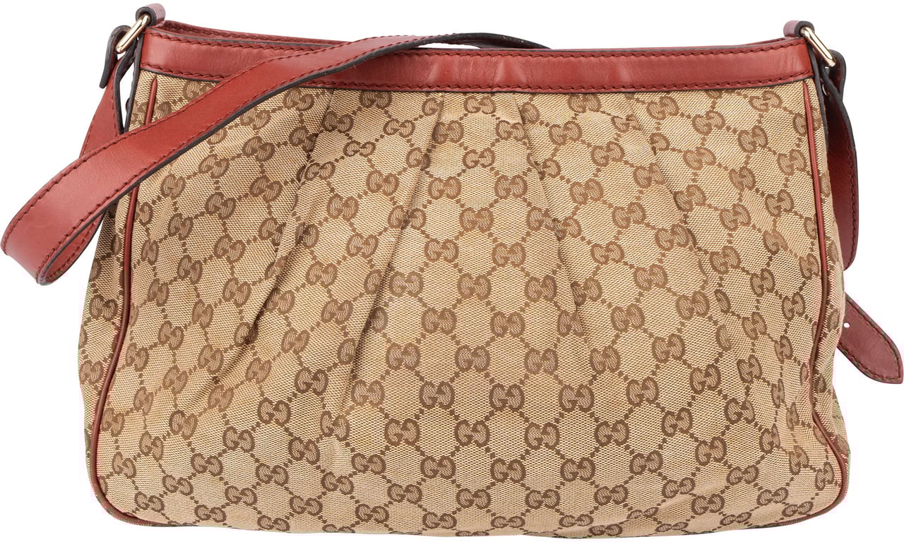 Gucci Gucci GG Monogram Sukey Crossbody Bag Bruin
