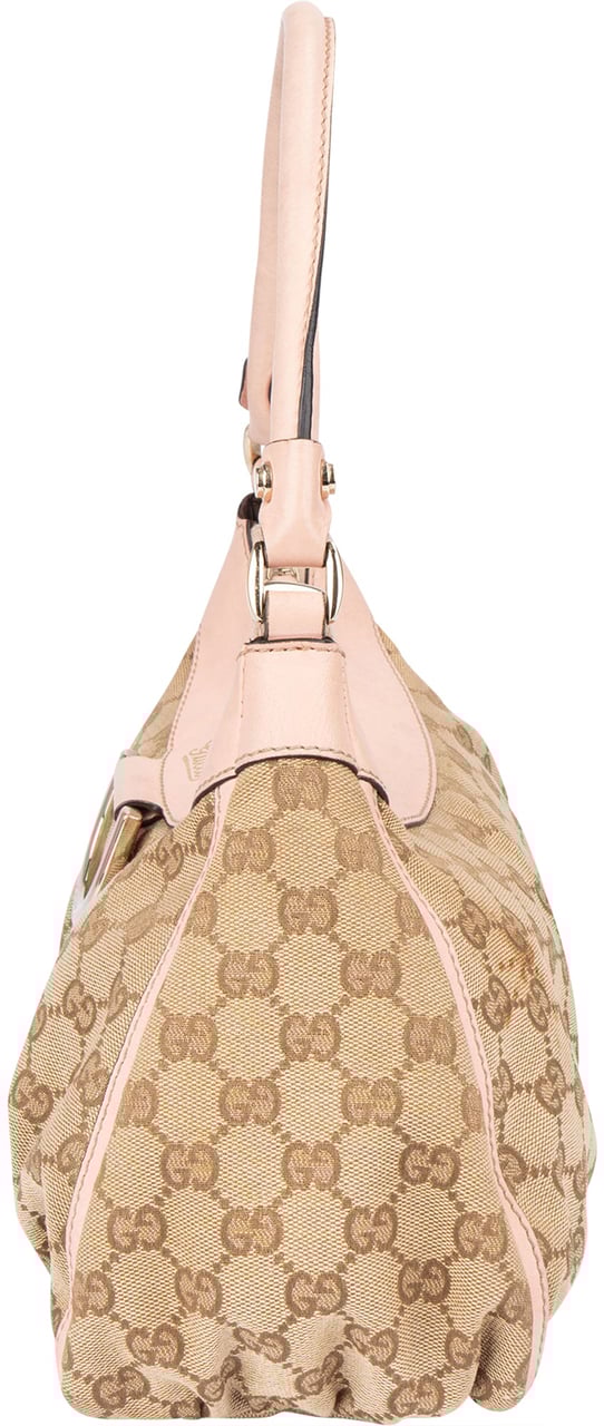 Gucci Gucci GG Monogram Abbey Handbag Bruin