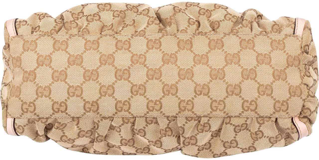 Gucci Gucci GG Monogram Abbey Handbag Bruin