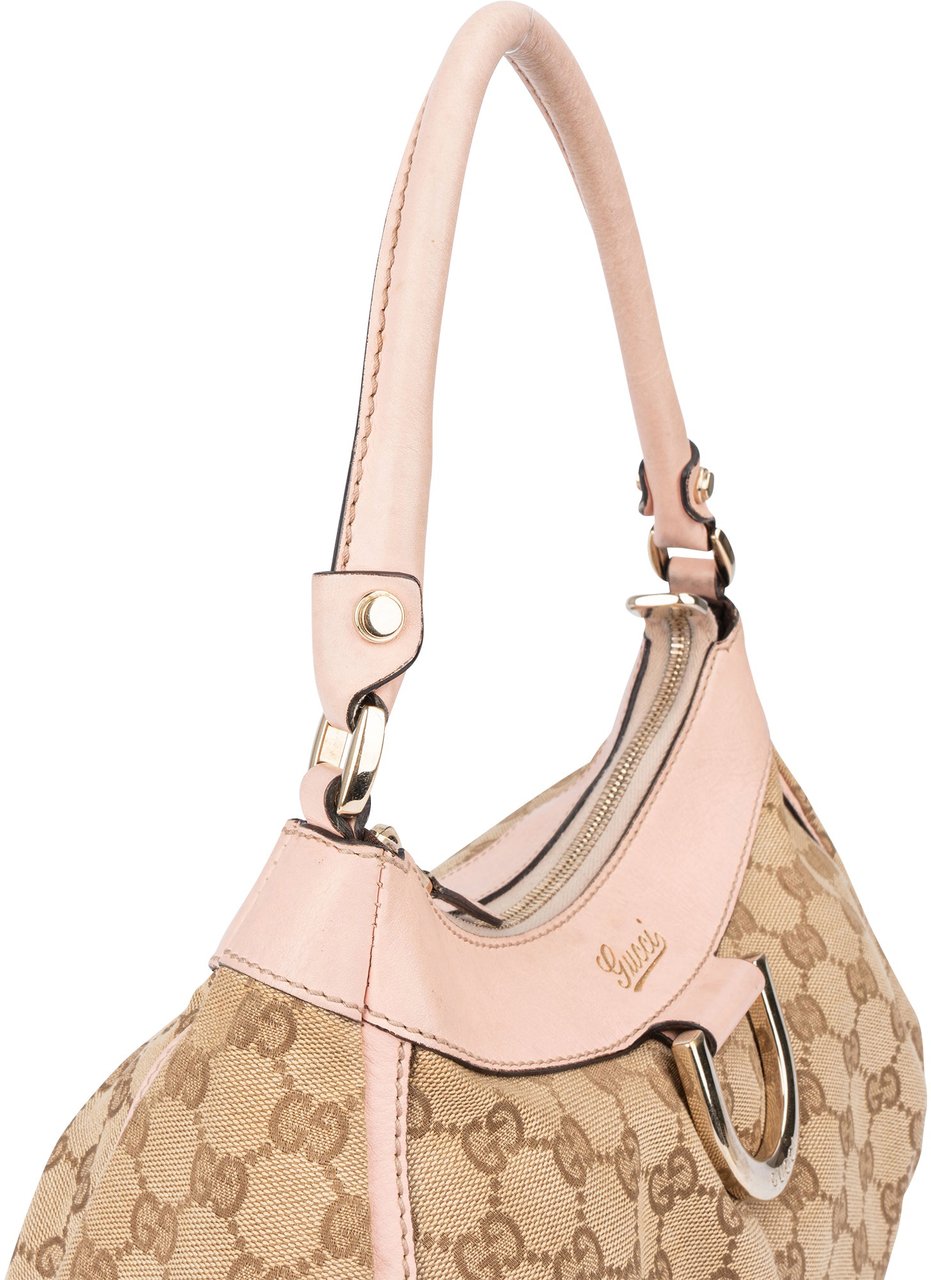 Gucci Gucci GG Monogram Abbey Handbag Bruin