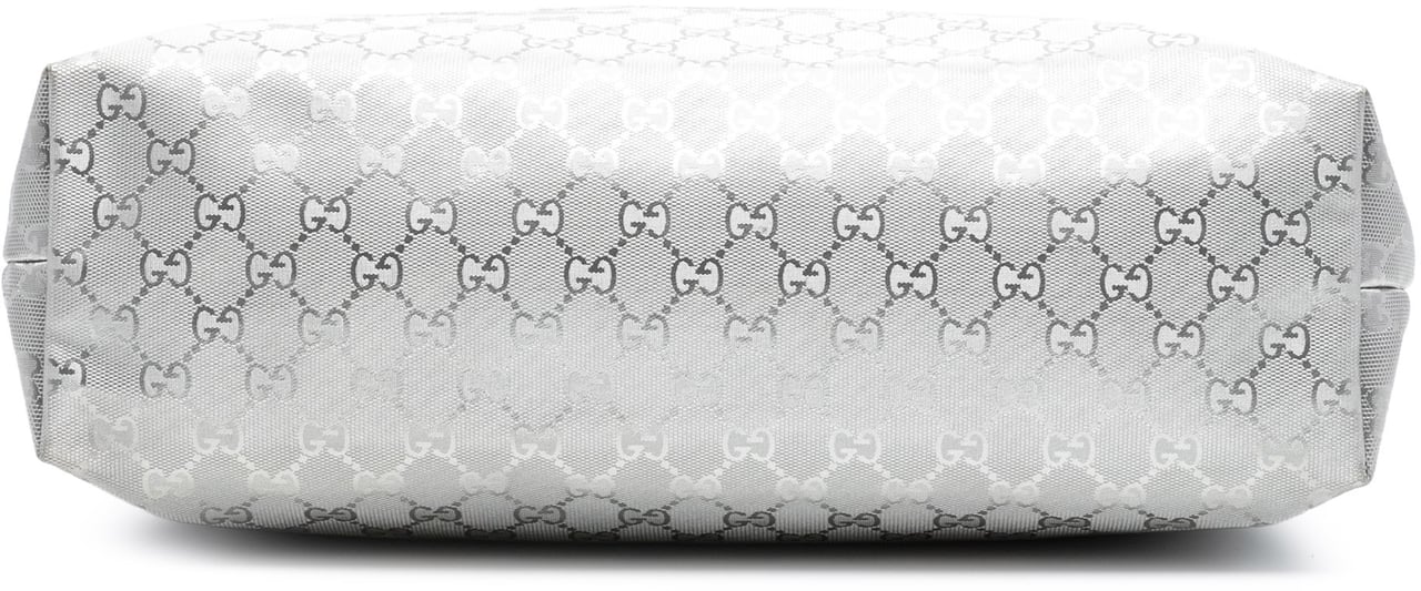 Gucci Medium GG Imprime Tote Zilver