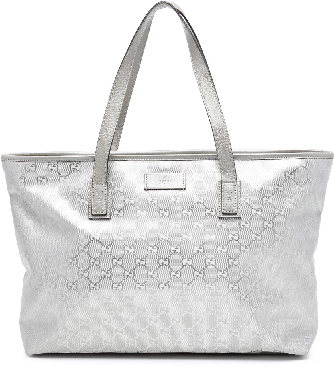 Gucci Medium GG Imprime Tote Zilver