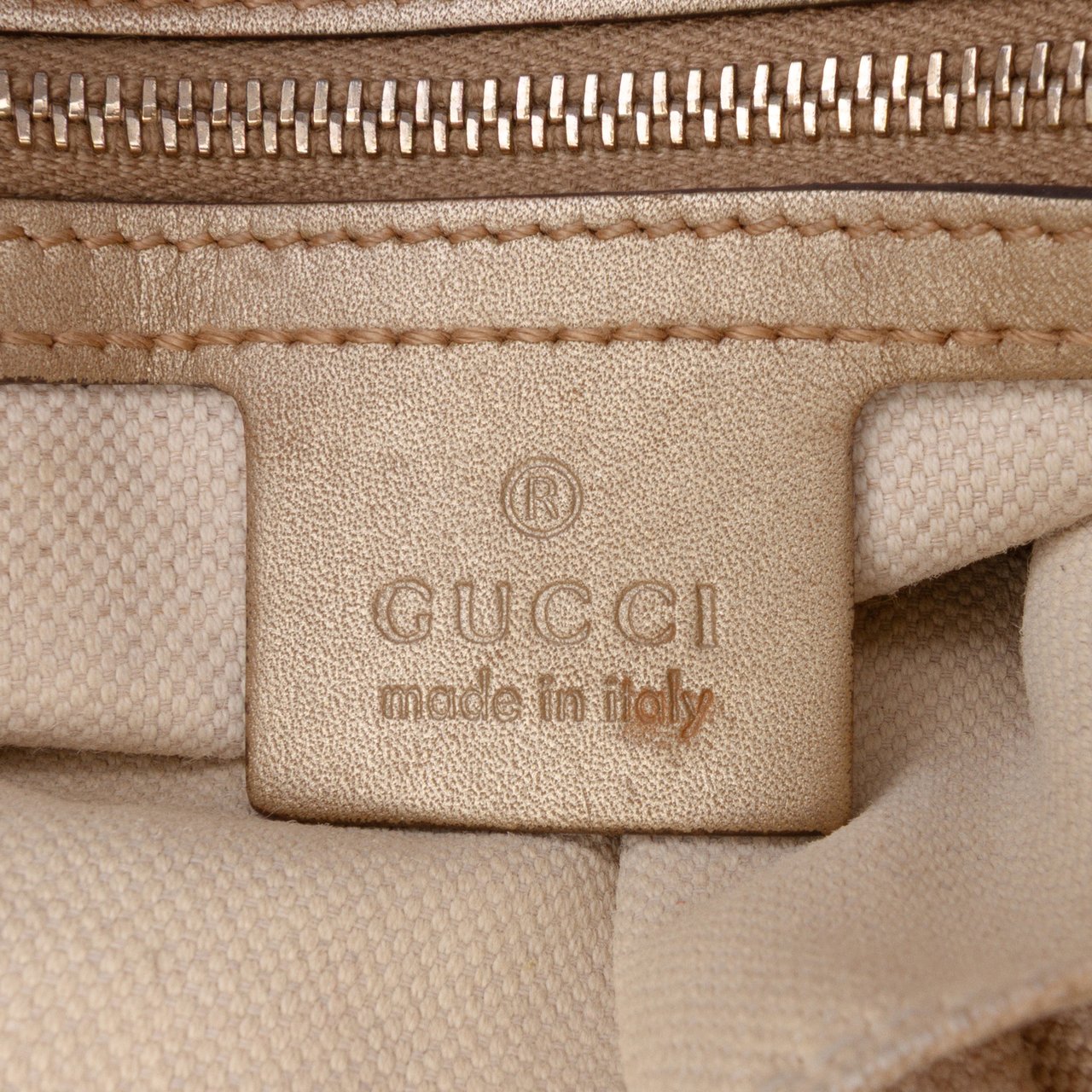 Gucci Small Guccissima Bree Satchel Goud