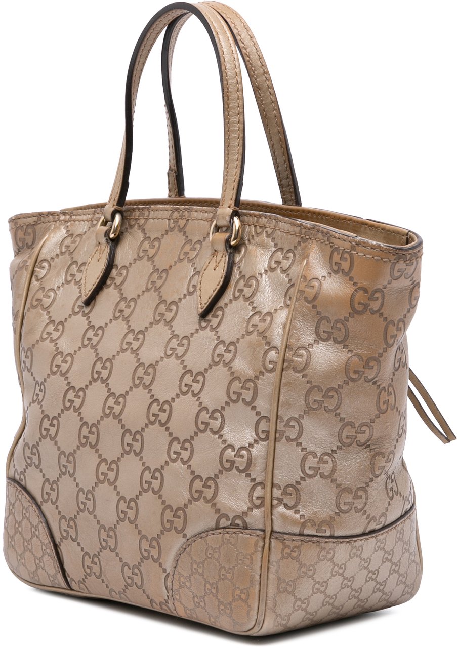 Gucci Small Guccissima Bree Satchel Goud
