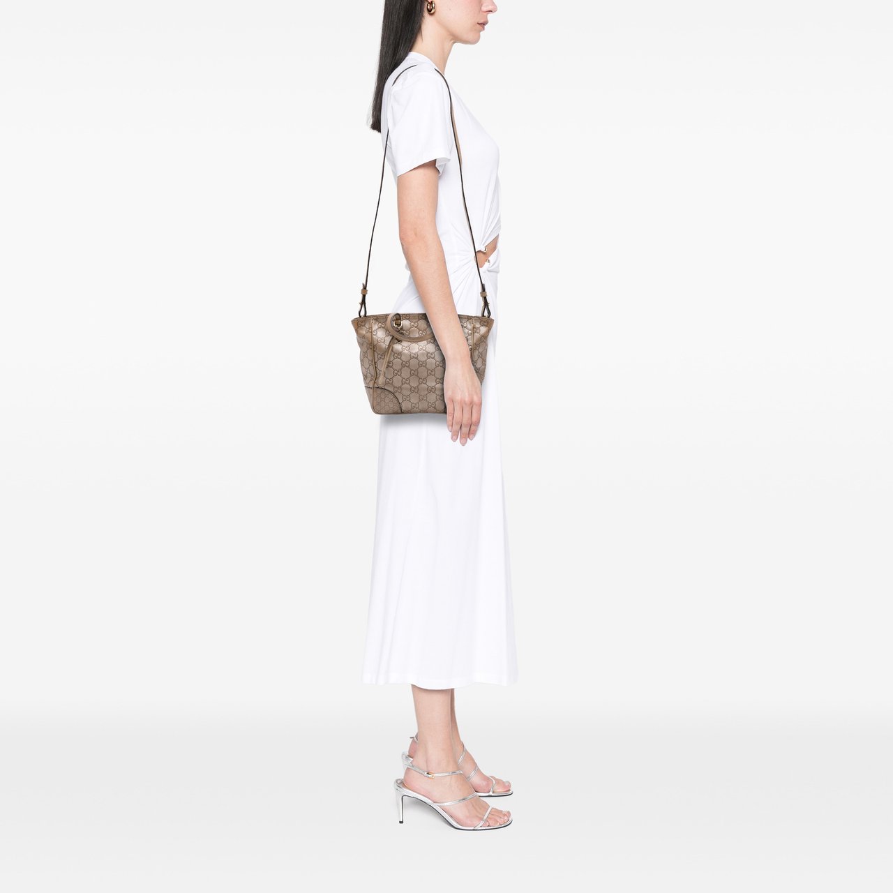 Gucci Small Guccissima Bree Satchel Goud