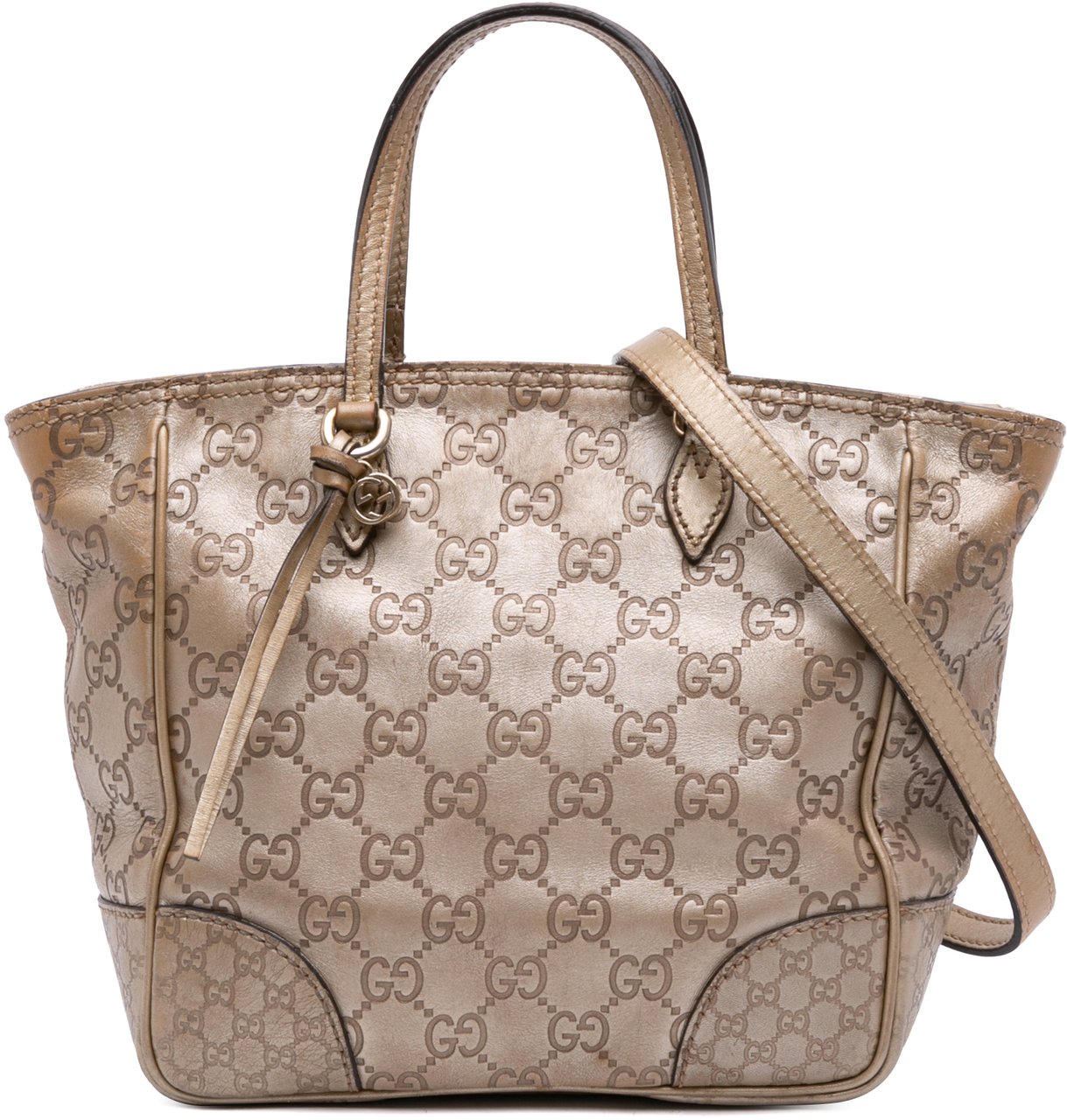 Gucci Small Guccissima Bree Satchel Goud