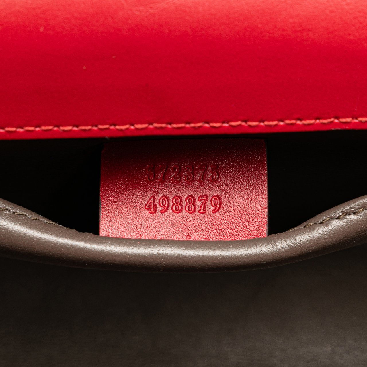 Gucci Small Leather Zumi Satchel Rood