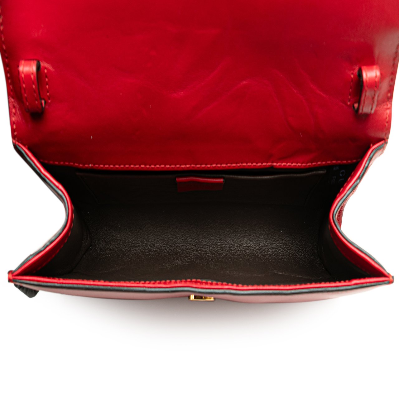 Gucci Small Leather Zumi Satchel Rood
