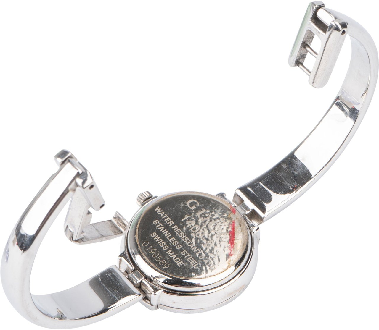 Gucci Gucci Silver Tone Black Dial 1400L Women Watch Divers