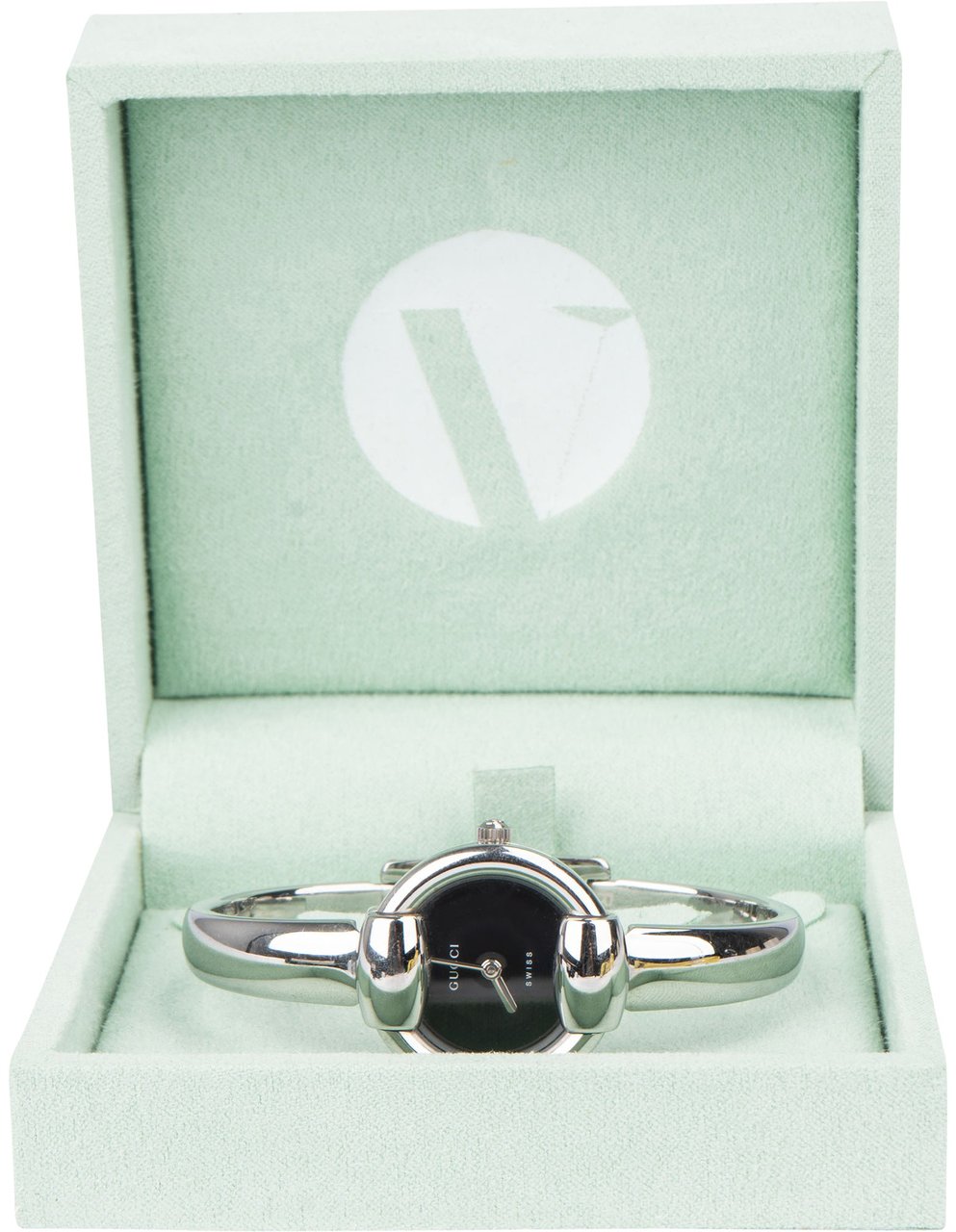 Gucci Gucci Silver Tone Black Dial 1400L Women Watch Divers