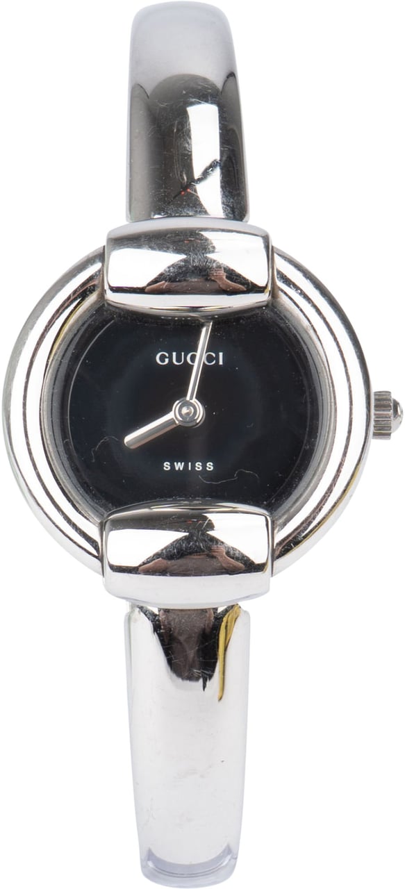 Gucci Gucci Silver Tone Black Dial 1400L Women Watch Divers