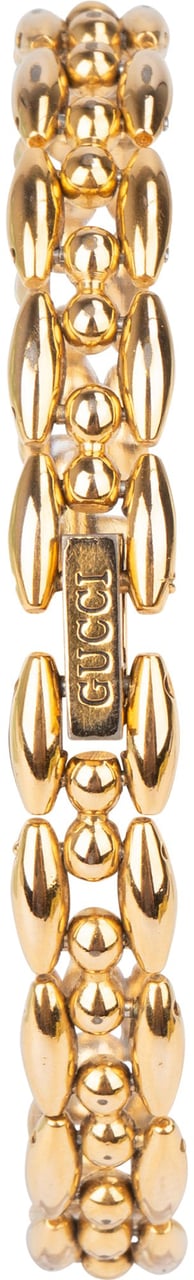Gucci Gucci Gold Tone White Dial 11/12.2 Women Watch Goud