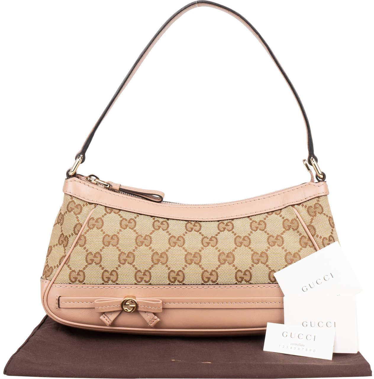 Gucci Gucci GG Monogram Mini Princy Shoulder Bag Bruin