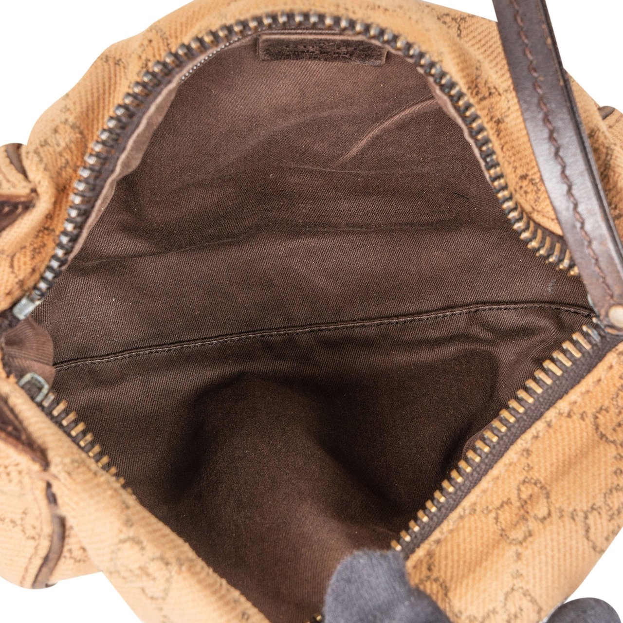 Gucci Gucci GG Monogram Shoulder Bag Bruin