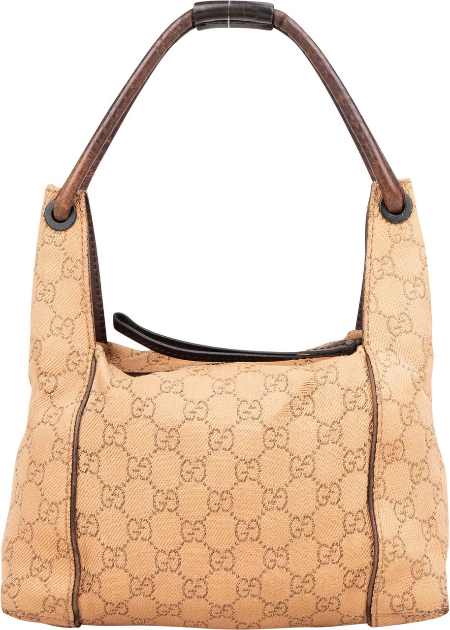 Gucci GG Monogram Shoulder Bag Bruin