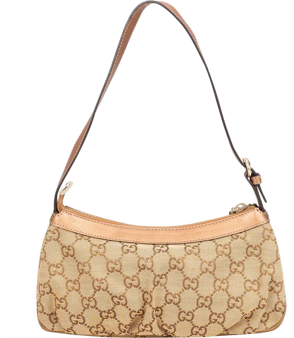 Gucci Gucci GG Monogram Mini Heart Shoulder Bag Bruin