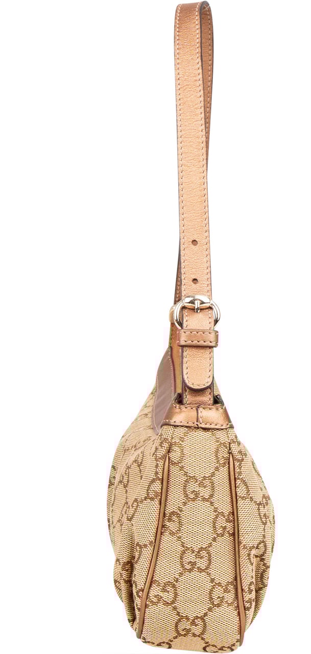 Gucci Gucci GG Monogram Mini Heart Shoulder Bag Bruin