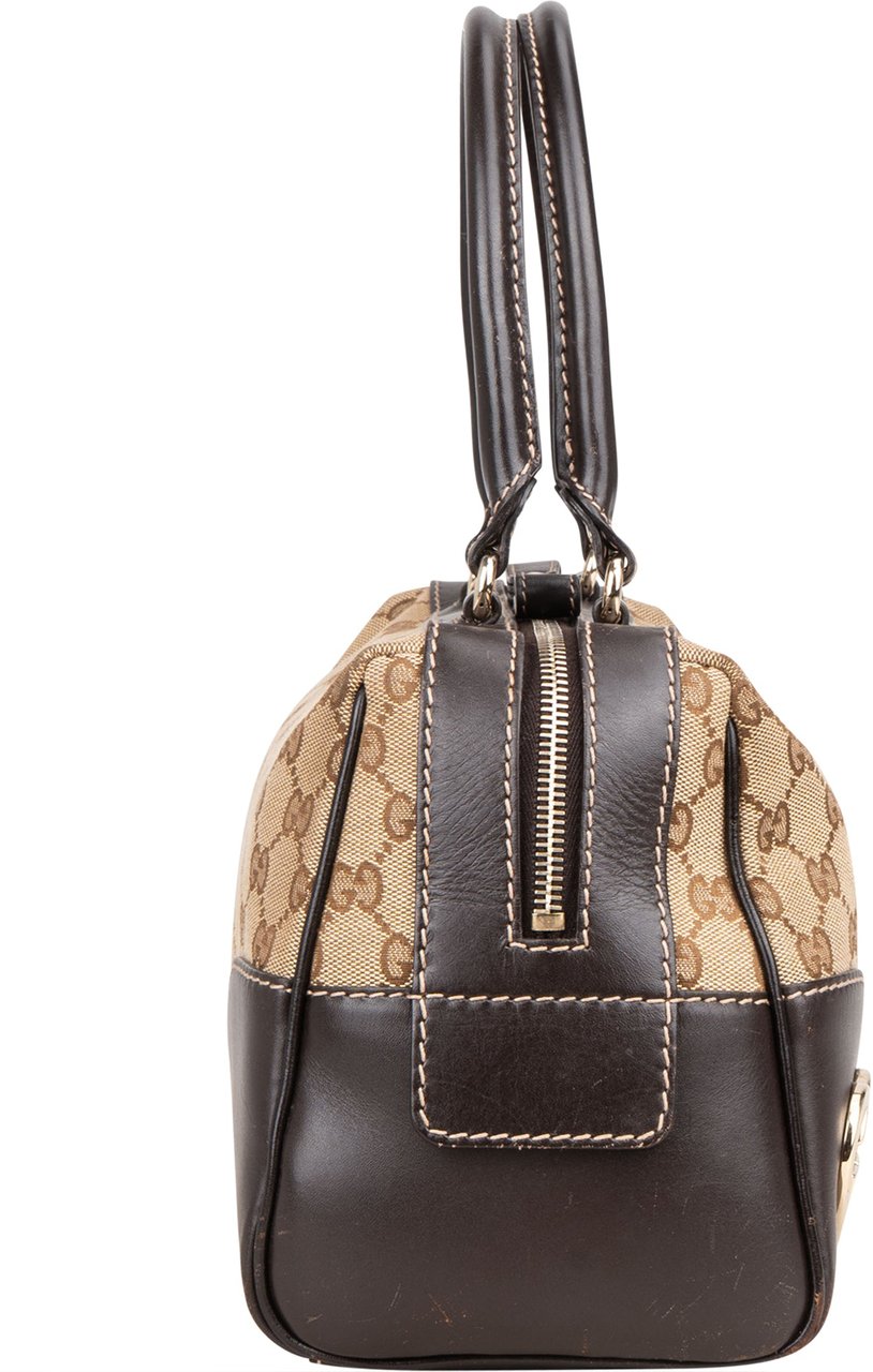 Gucci Gucci GG Monogram Heart Britt Handbag Bruin