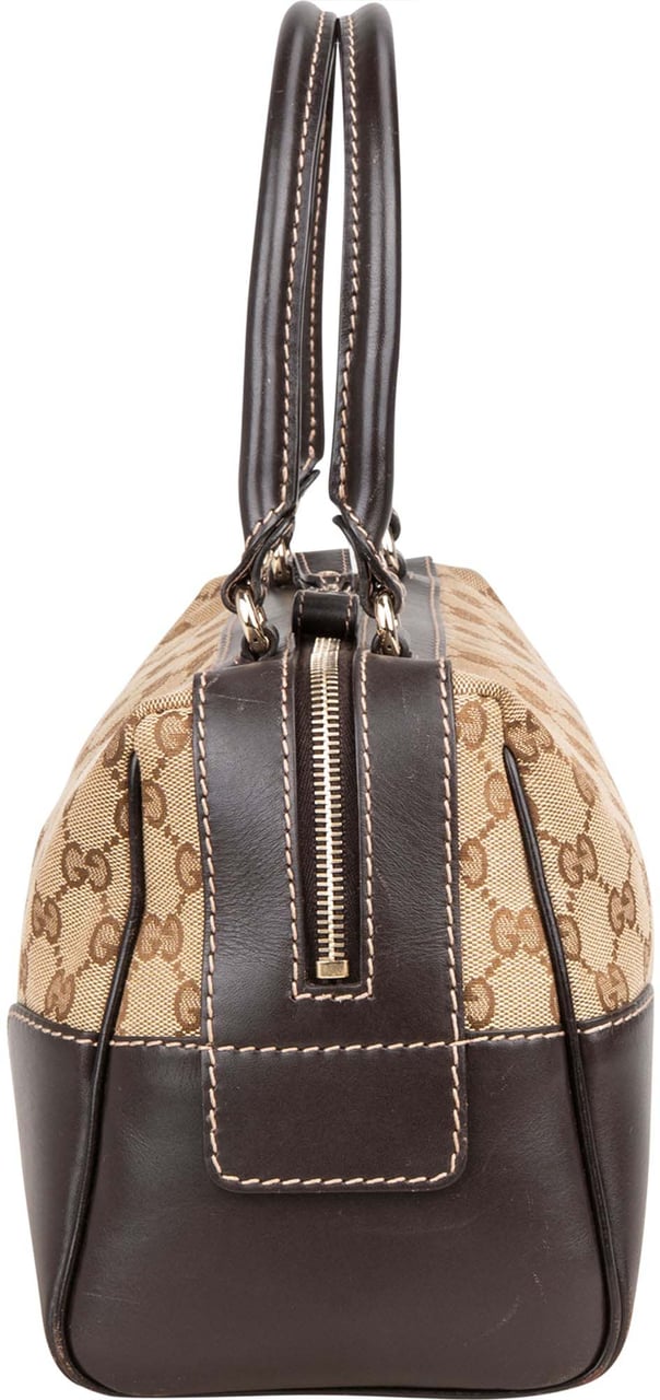 Gucci Gucci GG Monogram Heart Britt Handbag Bruin
