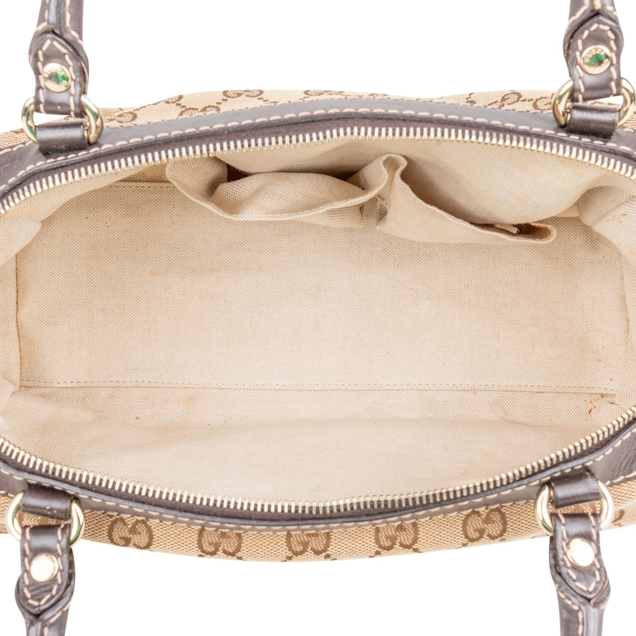 Gucci Gucci GG Monogram Heart Britt Handbag Bruin