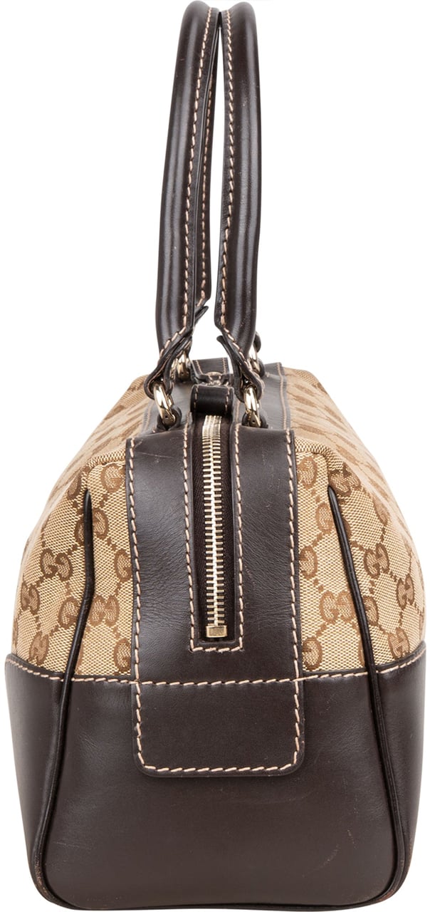 Gucci Gucci GG Monogram Heart Britt Handbag Bruin