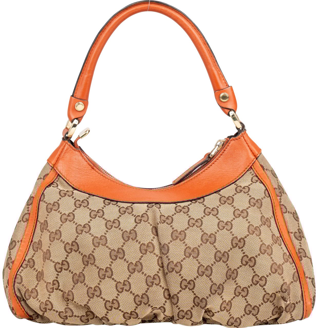 Gucci Gucci GG Monogram Abbey Handbag Bruin